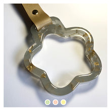 Load image into Gallery viewer, Grey/ Gold Flake Star Tsurikawa