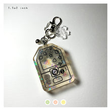 Load image into Gallery viewer, Iridescent Gatchamori "Happiness" Omamori Shaker (Glow in the dark)