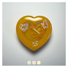 Load image into Gallery viewer, Yellow Heart Shaker Phone Stand
