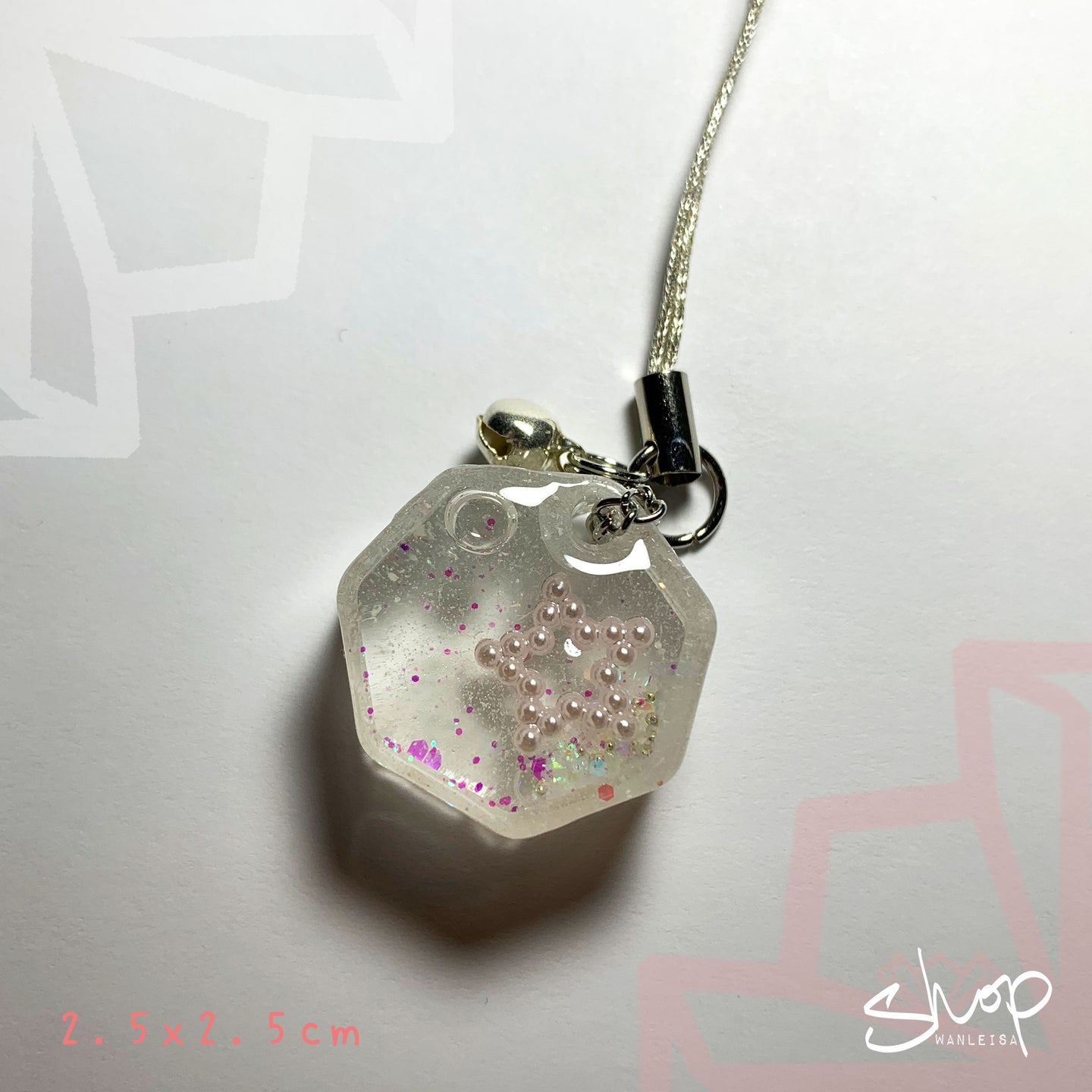 Heptagon Shaker Phone Strap [A]